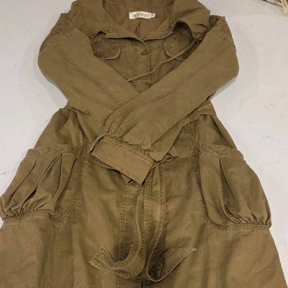 Stylish Women's Utility Jacket in Brown - Picture 7 of 11